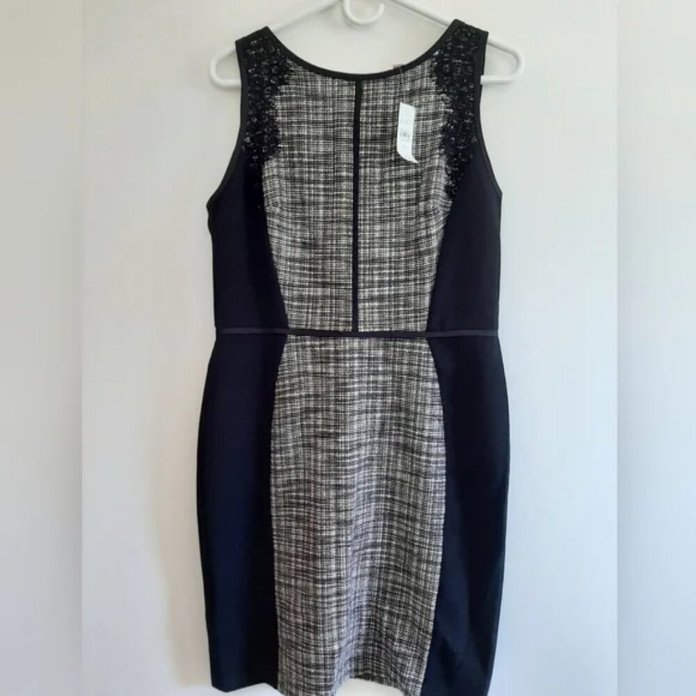 LOFT Dress, Size 10, Black and Grey NWT